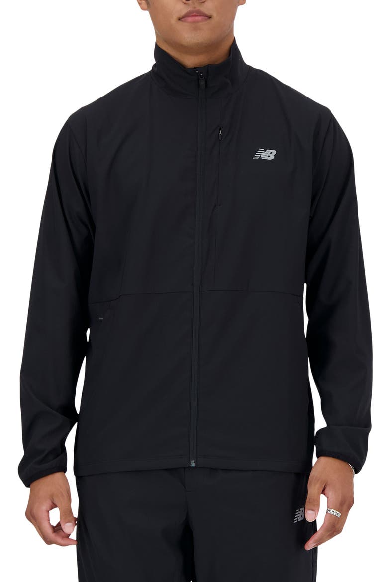 Athletics Stretch Woven Jacket, Main, color, BLACK
