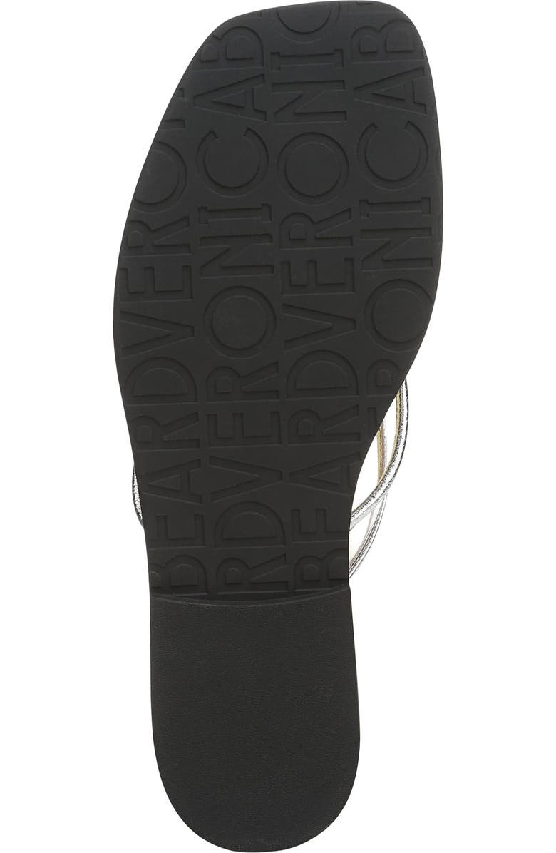 Veronica Beard Clea Flip Flop, Alternate, color, Clear/ Silver