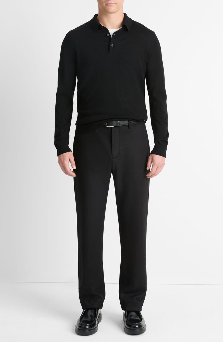 Vince Long Sleeve Merino Wool Polo, Alternate, color, 