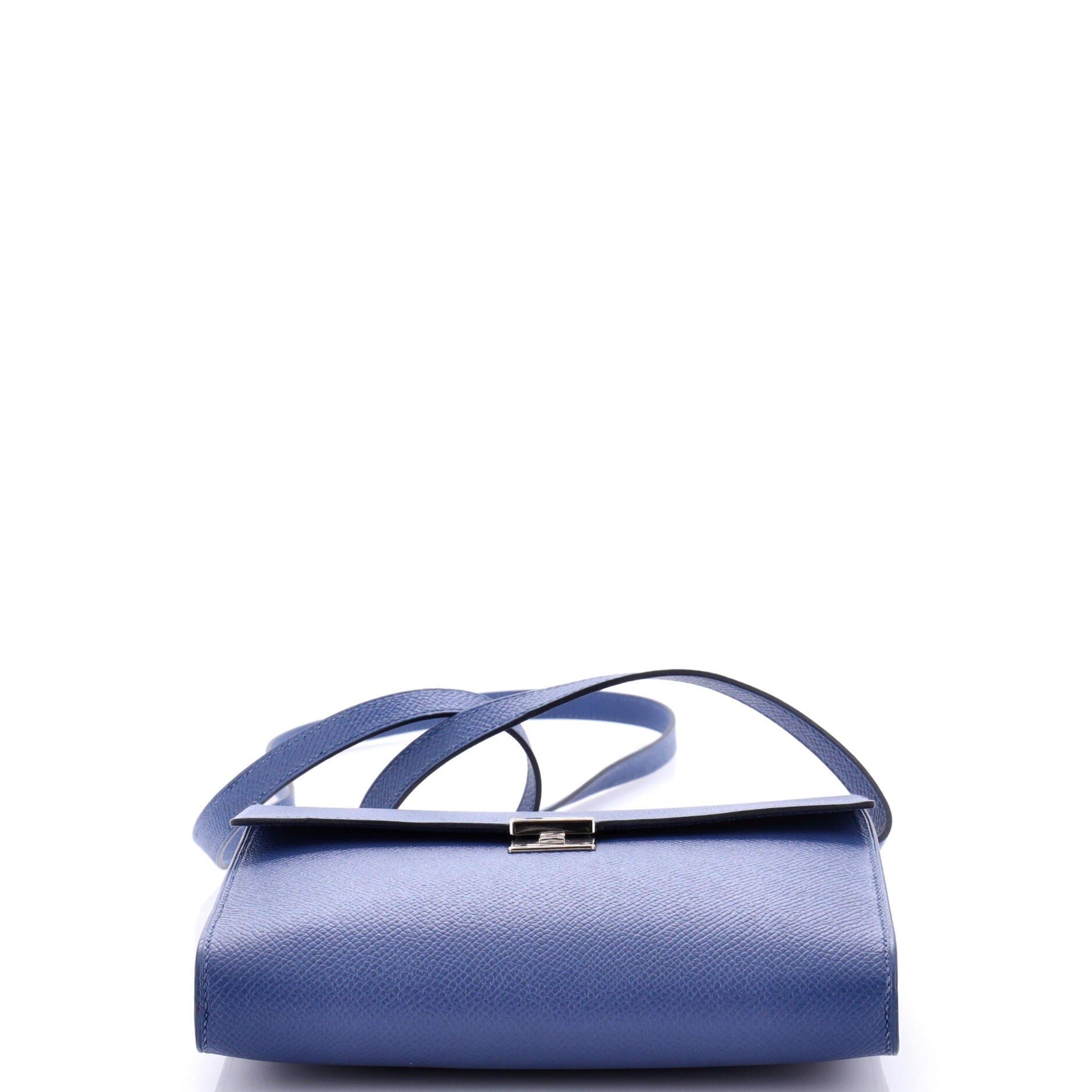 Pre-Owned Hermes Clic Wallet on Strap Epsom 16, Alternate, color, 