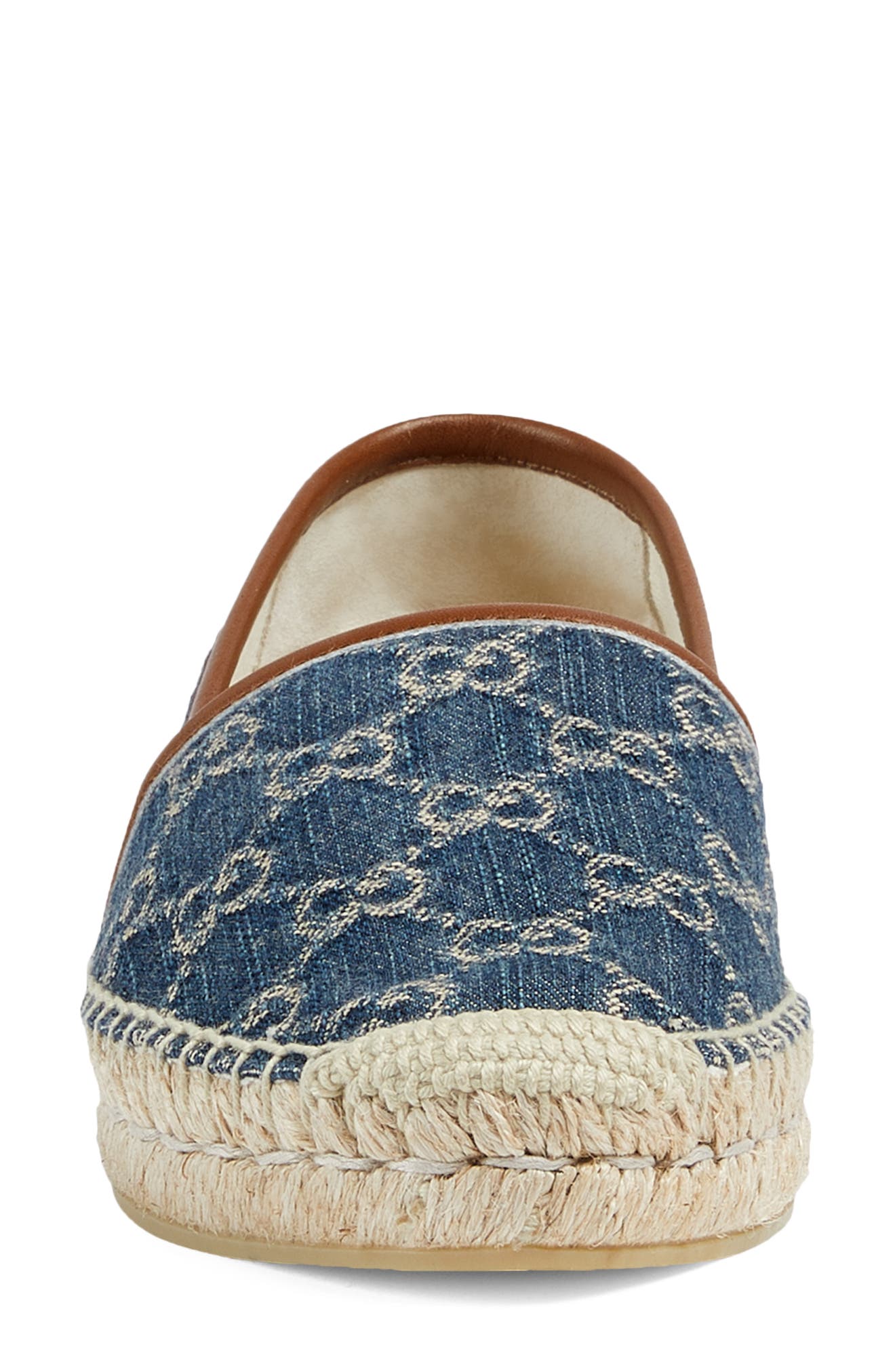 Gucci Pilar Logo Espadrille Flat, Alternate, color, 