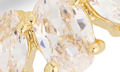 Covet Two-piece Half Halo Cz Engagement Ring Set In Gold