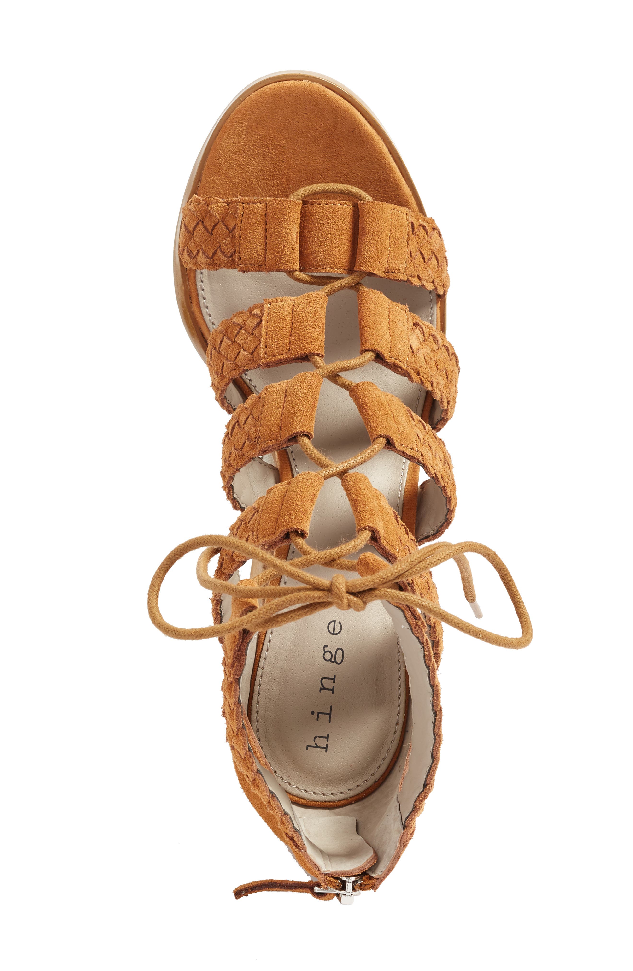 Desi Block Heel Sandal, Alternate, color, COGNAC SUEDE