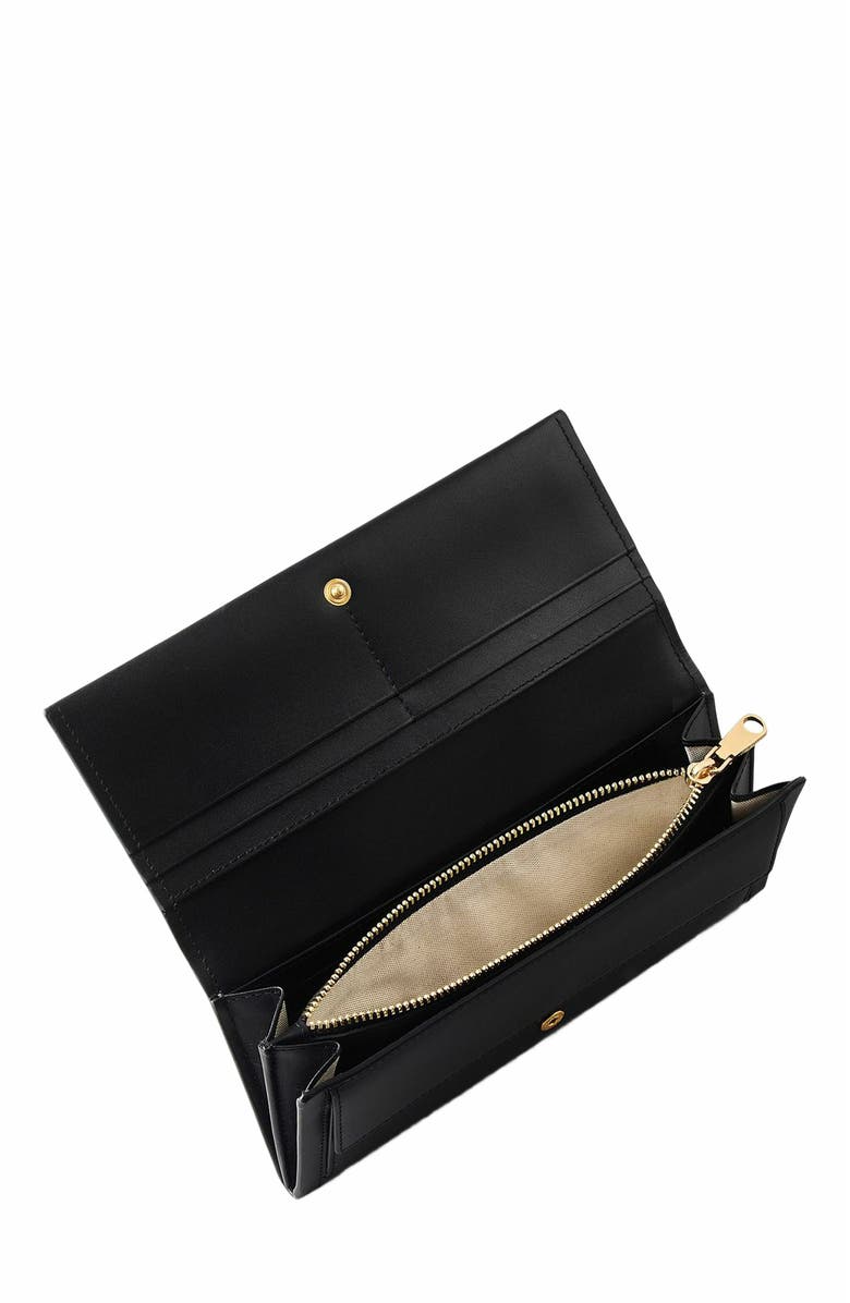 Radley Heritage Lane Large Flapover Wallet, Alternate, color, Black