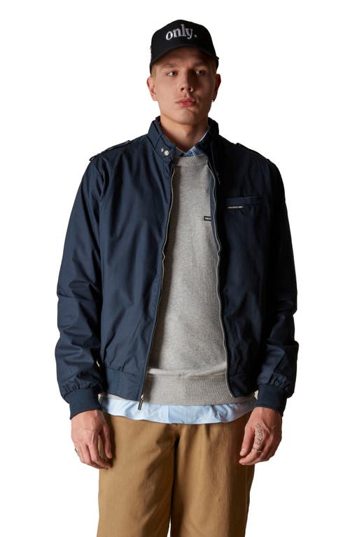Members Only Classic Iconic Racer Jacket In Blue