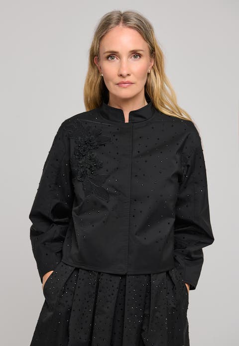 Safadea Floral Embroidered Jacket