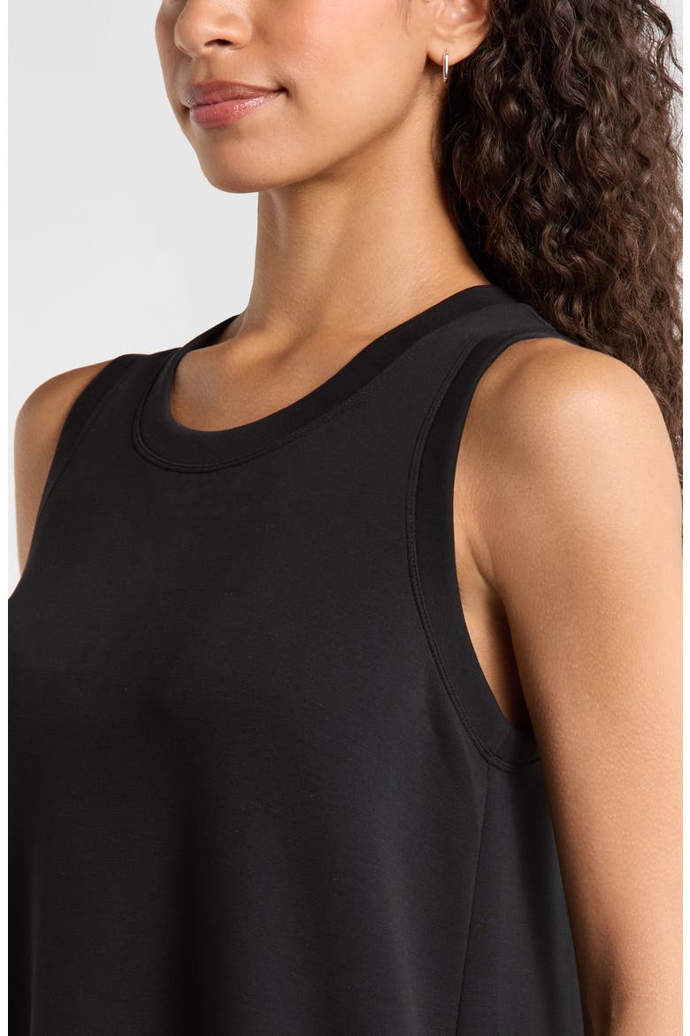 Soft Luxe Tank Dress, Alternate, color, BLACK