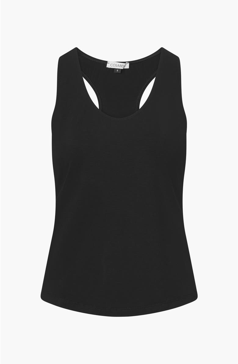 Cosabella Talco Curvy Racrbk Cami, Alternate, color, Black