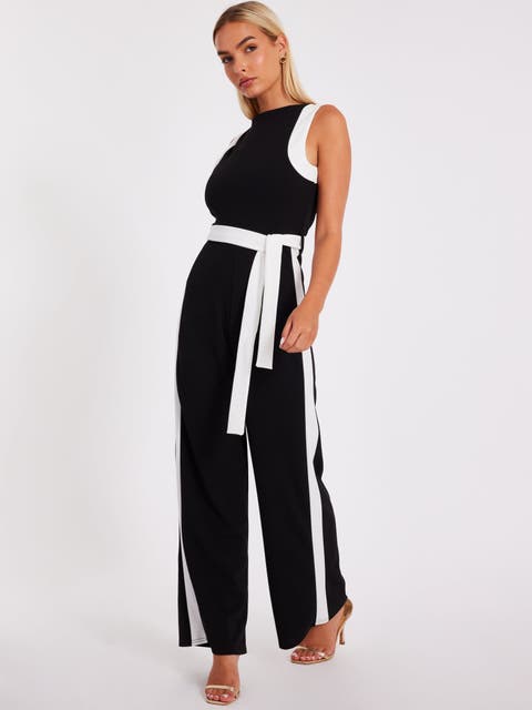 Contrast Palazzo Jumpsuit