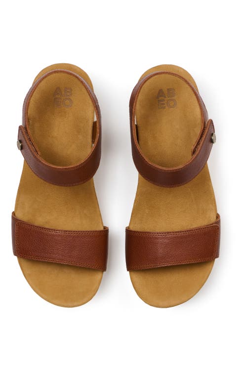 Abeo Riviera Strap Sandal In Caramel - Regular