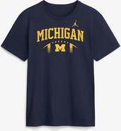 Jordan Brand Men's Jordan Brand Navy Michigan Wolverines Primetime Football Icon T-Shirt