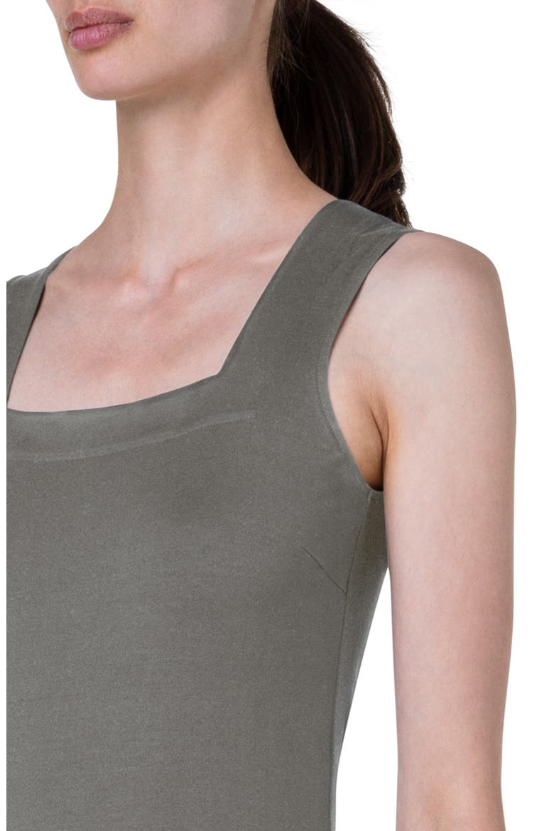 Square Neck Knit Tank Top, Alternate, color, SAGE