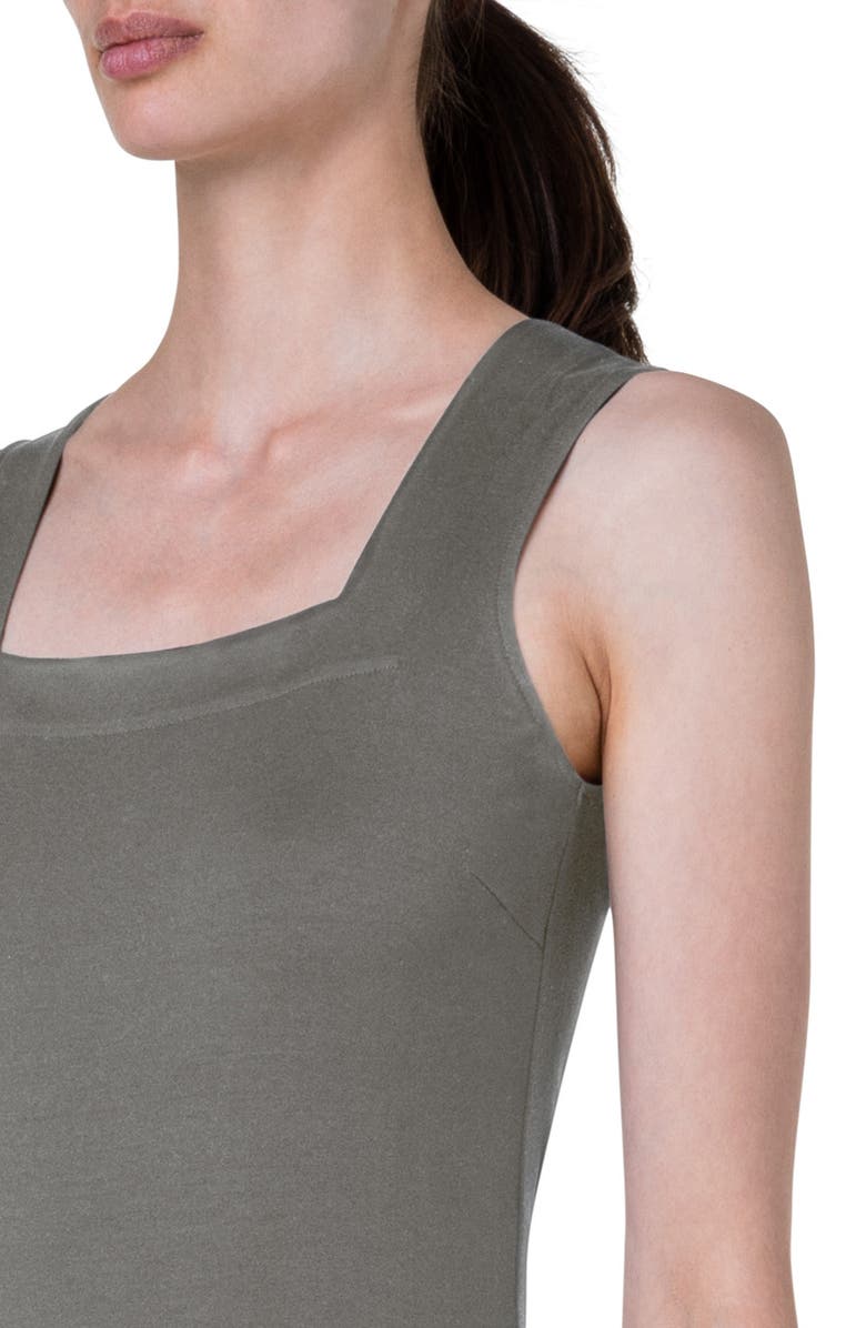 Akris punto Square Neck Knit Tank Top, Alternate, color, 