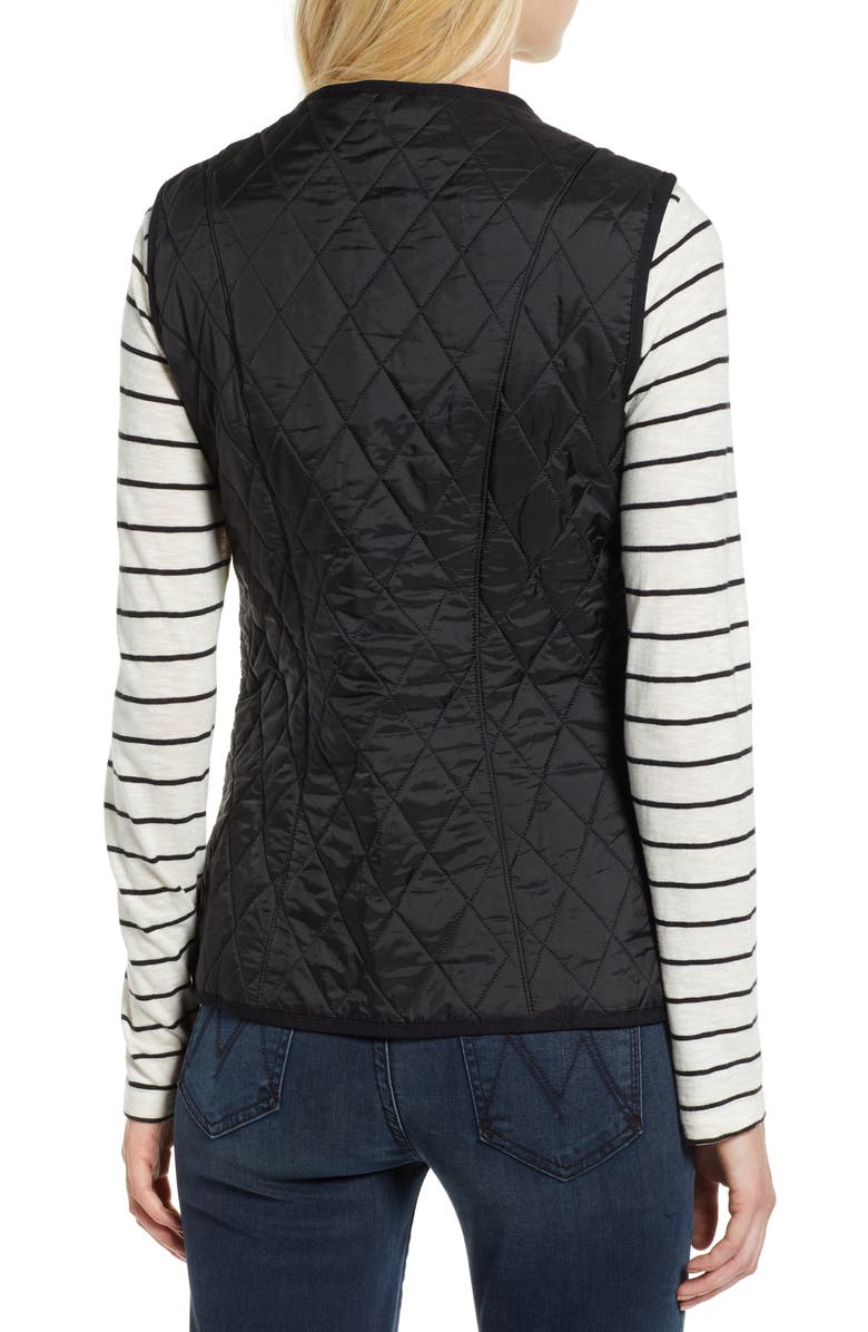 Barbour Betty Quilted Fleece Lined Vest, Alternate, color,