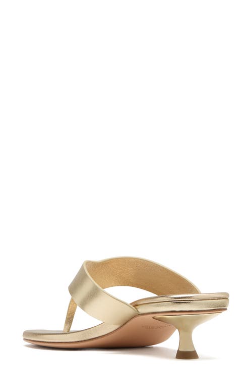 Kate Spade Spade Flower Kitten Heel Sandals In Pale Gold