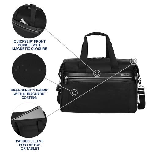 Travelpro Platinum Elite Carry On Soft Travel Duffel Bag In Black