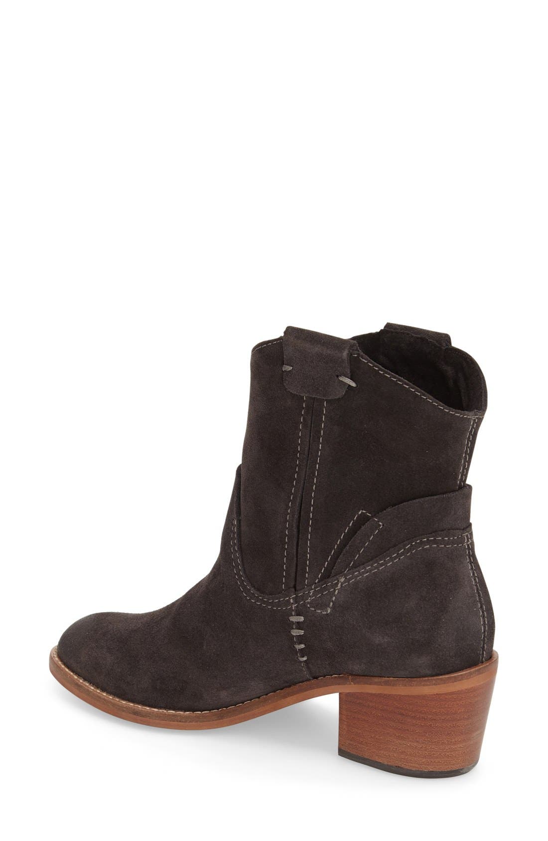 'Grayden' Western Bootie, Alternate, color, ANTHRACITE SUEDE