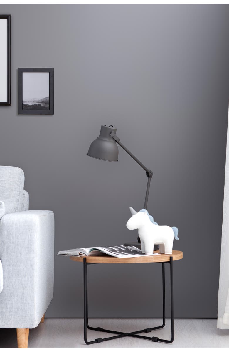 Zuny Unicorn Bookend, Alternate, color, White Smoky Blue
