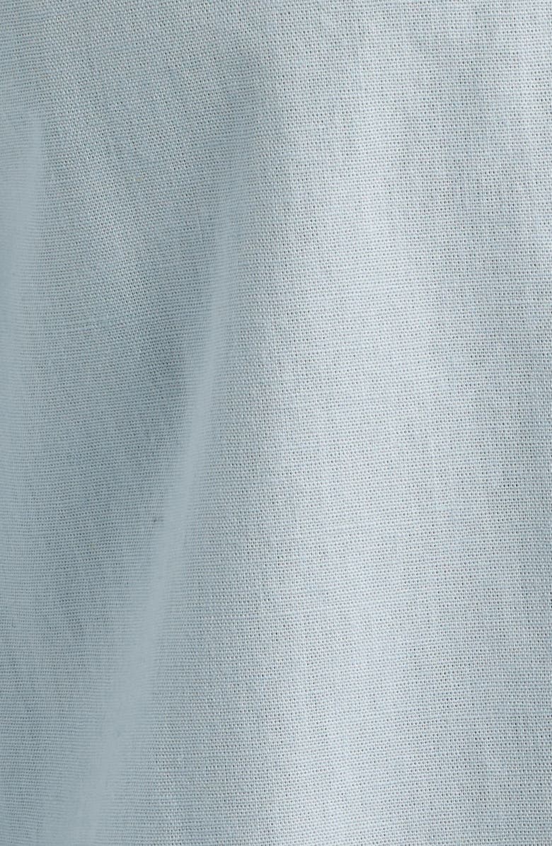 Wax London Keats Embroidered Short Sleeve Button-Up Shirt, Alternate, color, Light Blue / Rust