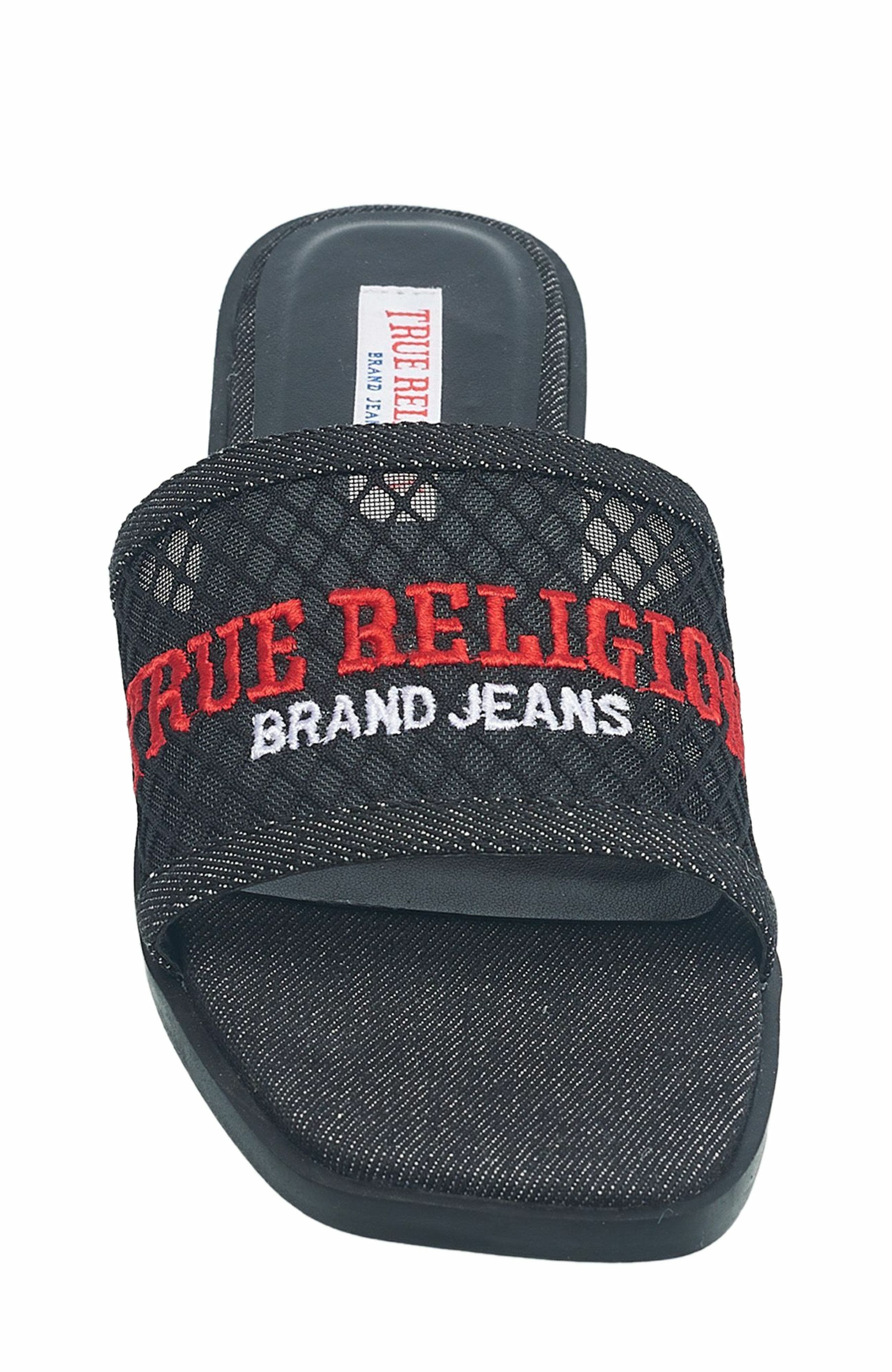 True Religion Brat Mesh Slip on Sandal, Alternate, color, 