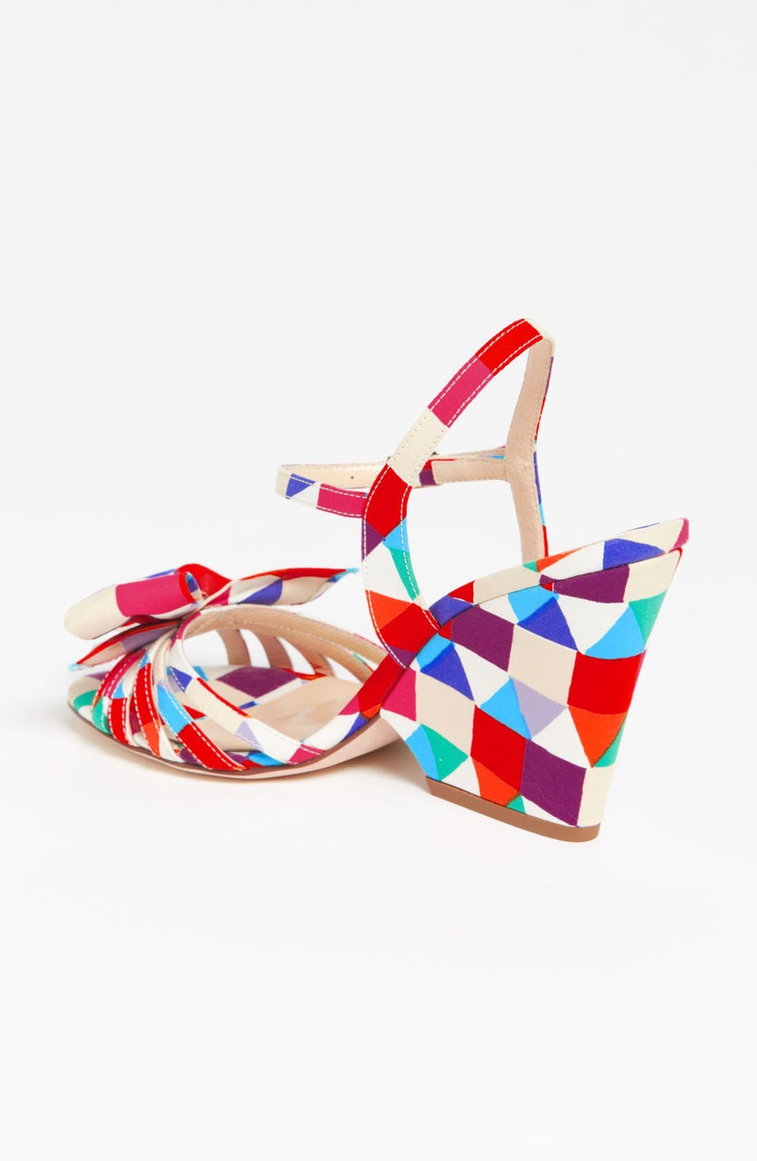 'salem' wedge sandal, Alternate, color, MULTI TRIANGLE PRINT
