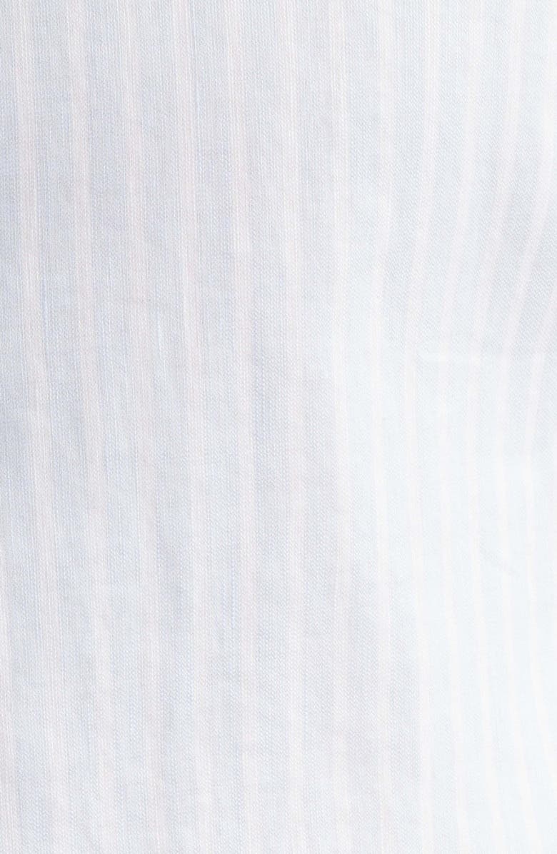 1863 by Eterna Soft Luxury Slim Fit Stripe Non-Iron Dress Shirt, Alternate, color, Light Blue