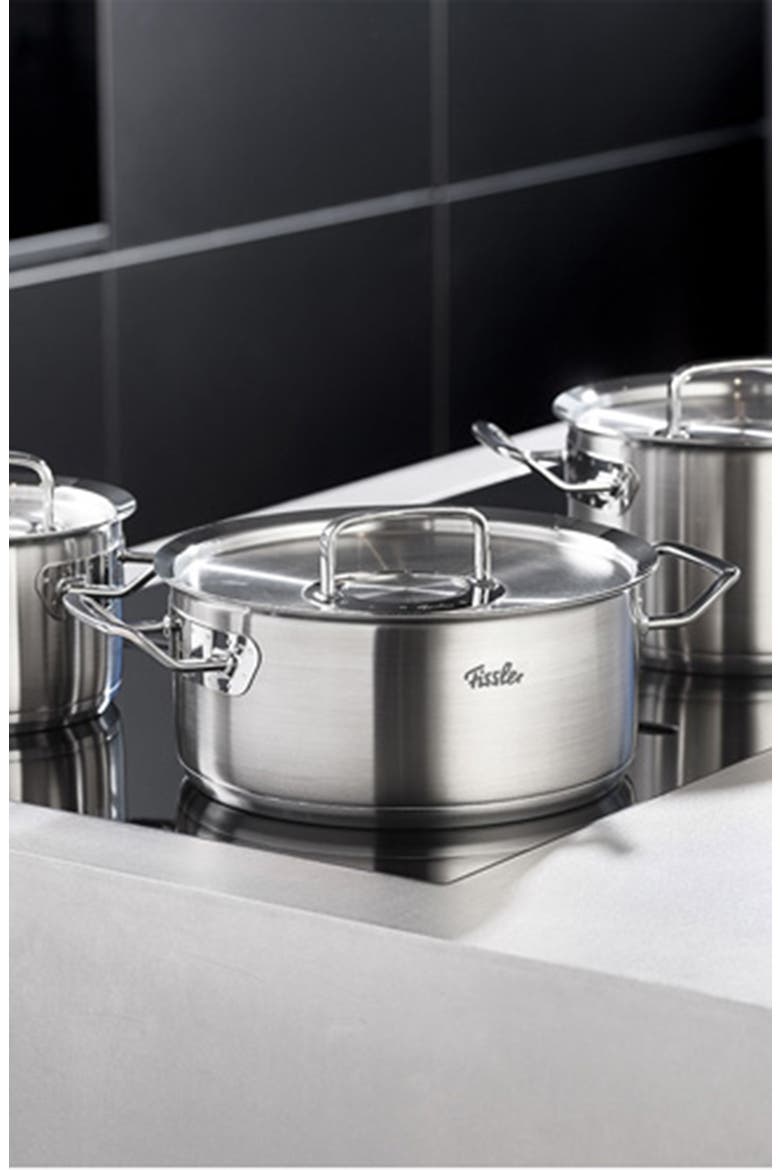 Original-Profi Collection Stainless Steel Set with Metal Lids, Alternate, color, Stainless Steel