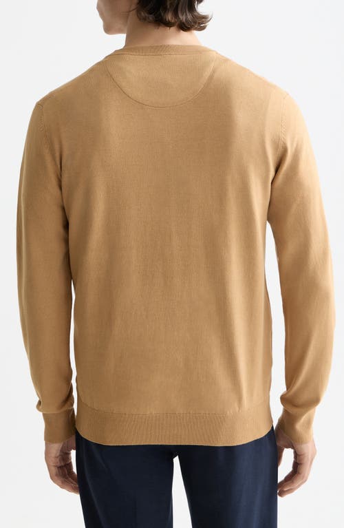 Scotch & Soda Core Crewneck Pullover In Brown