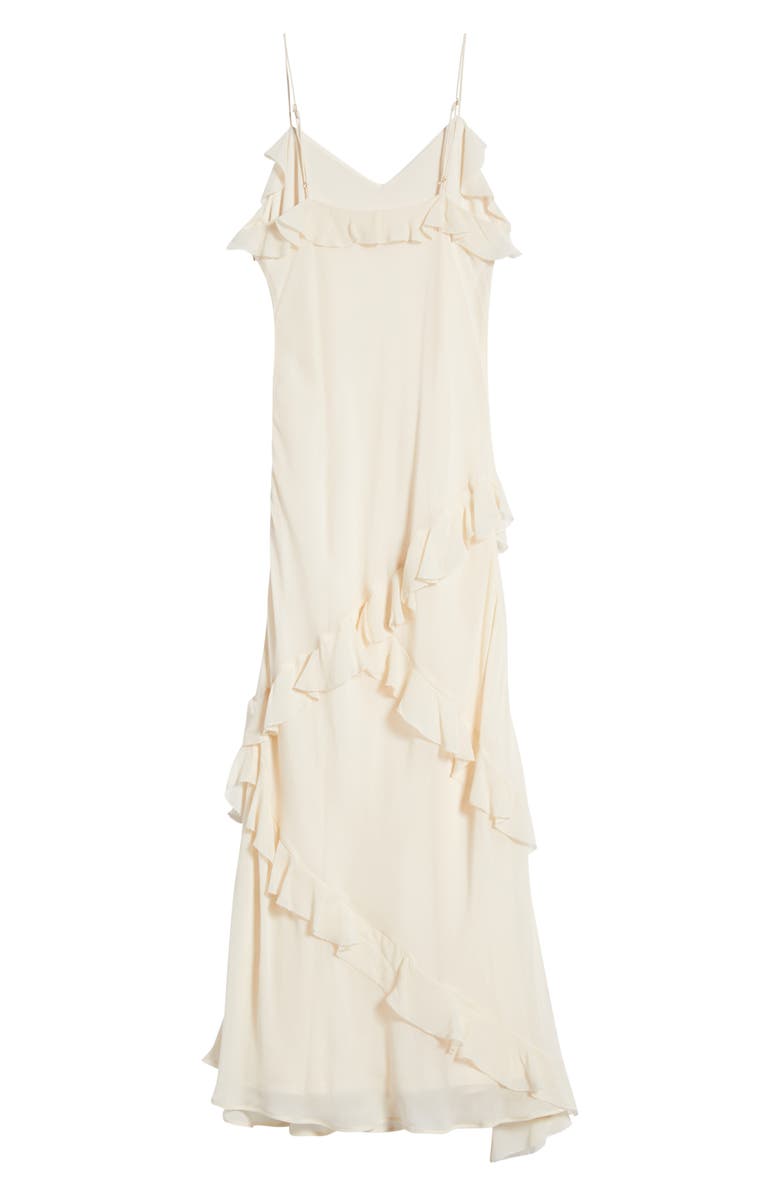 LoveShackFancy Kids' Rialto Ruffle Party Slipdress, Alternate, color, Ivory