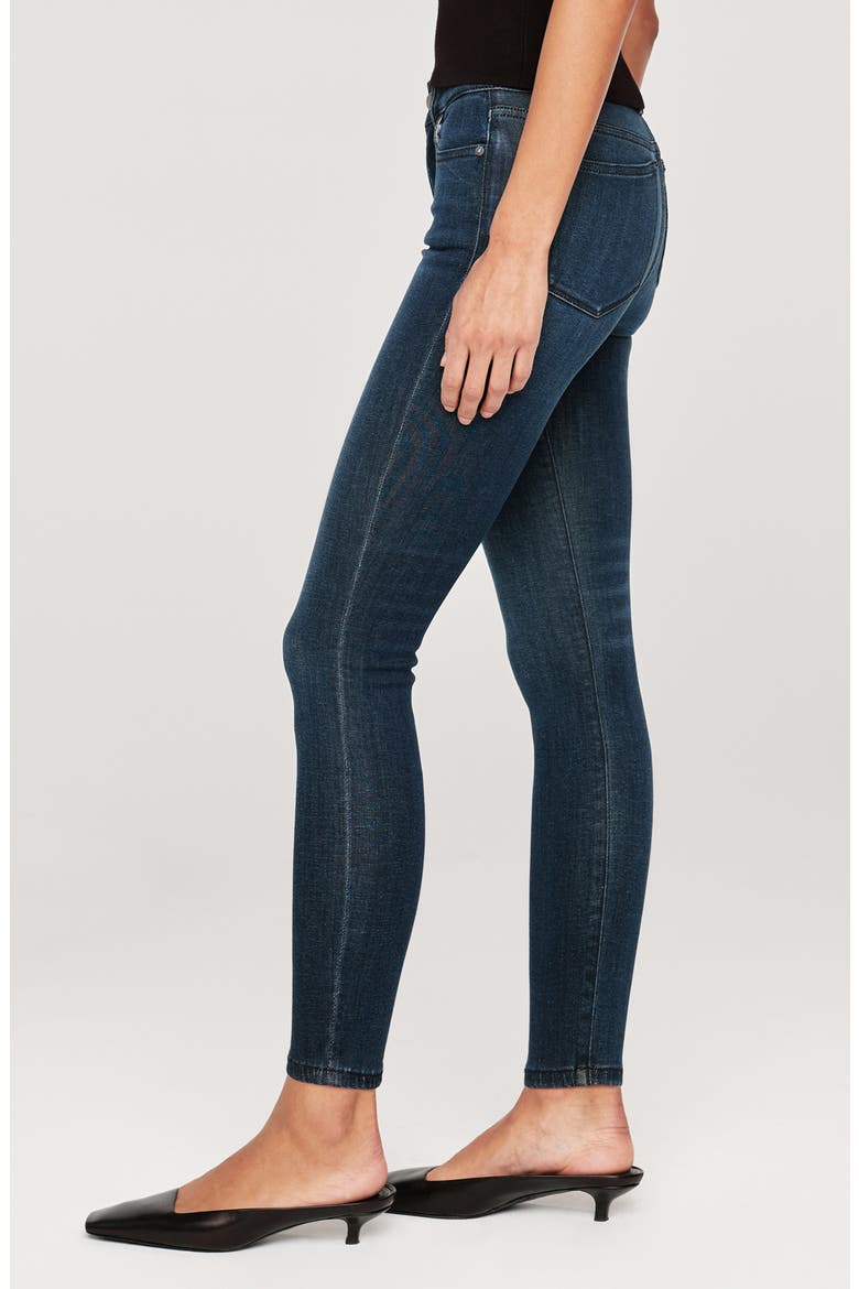 Farrow Instasculpt High Waist Ankle Skinny Jeans, Alternate, color, DARK INDIGO