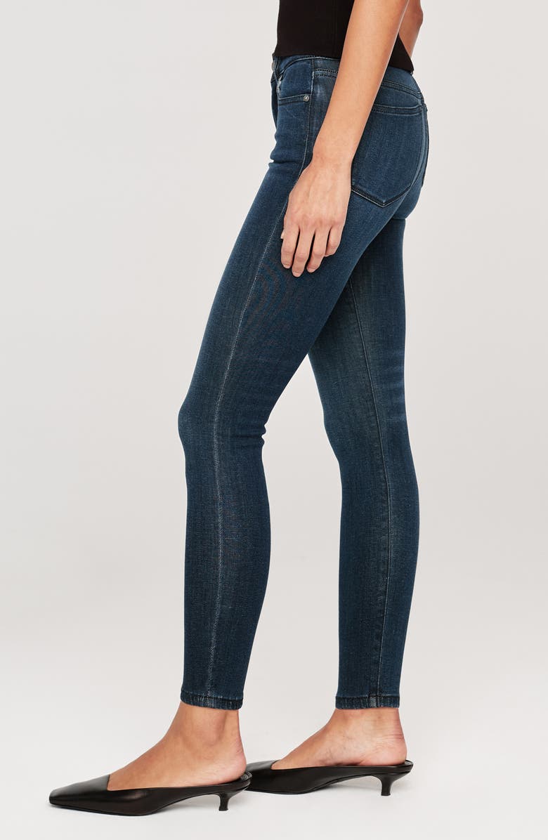 DL1961 Farrow Instasculpt High Waist Ankle Skinny Jeans, Alternate, color, Dark Indigo