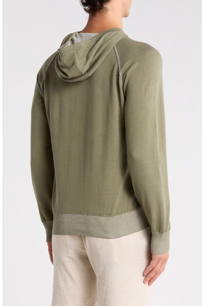 Raglan Sleeve Cotton Hoodie, Alternate, color, SEA SPRAY