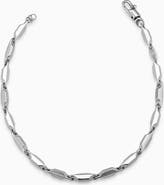 Oradina Men's Sterling Silver Marine Link Bracelet