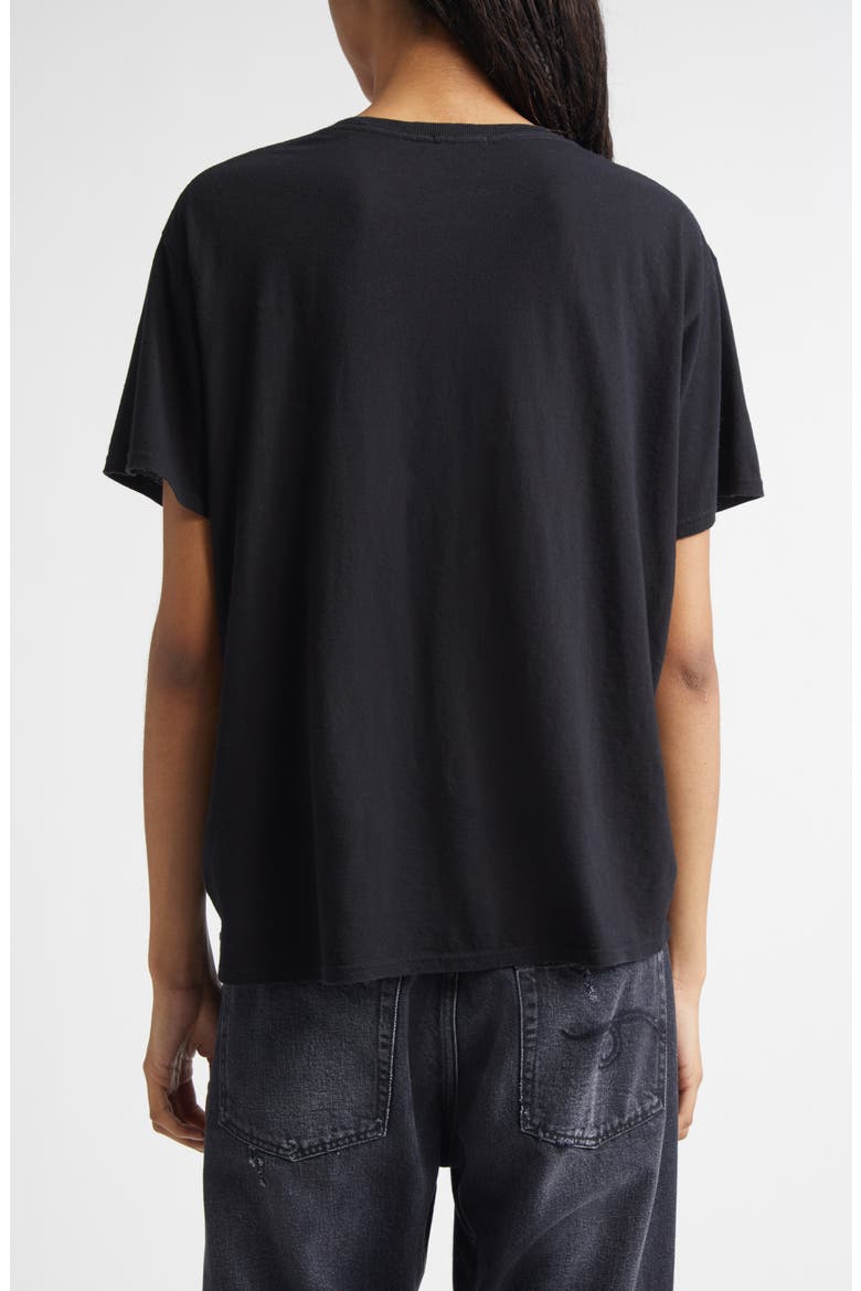 Relaxed Fit Not a Fan Cotton & Cashmere Graphic T-Shirt, Alternate, color, BLACK