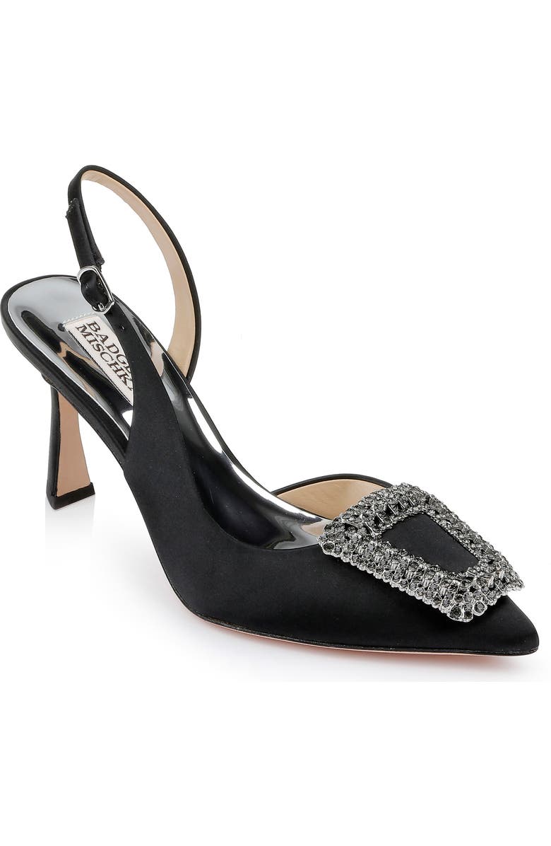 Badgley Mischka Collection Enida Slingback Half d'Orsay Pointed Toe Pump, Main, color,