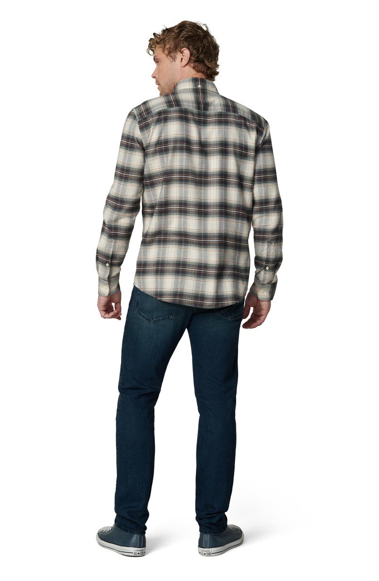 Joe's Oliver Plaid Flannel Button-Up Shirt, Alternate, color, Agave Plaid