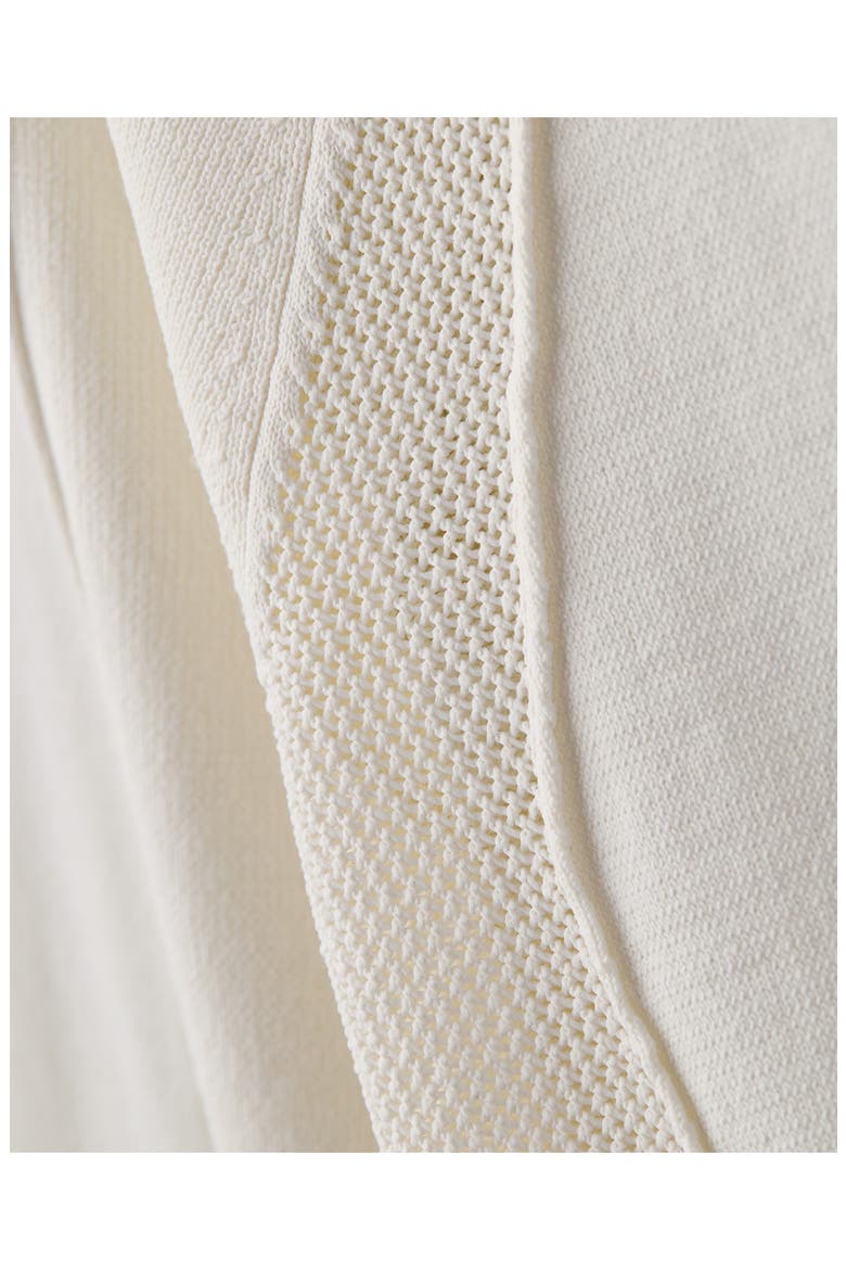 Sporty Crewneck Sweater, Alternate, color, SNOW WHITE