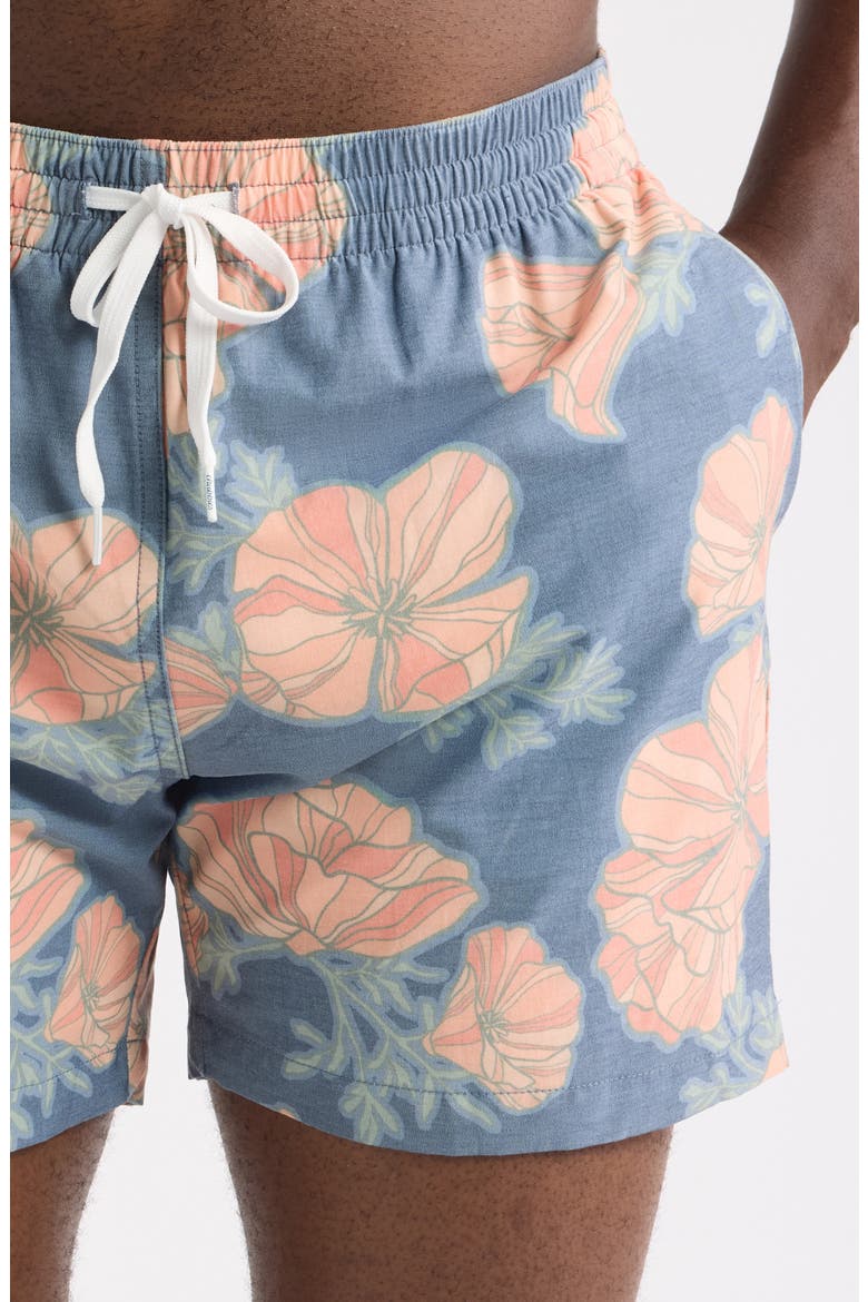 The Great Grand Poppy 5.5-Inch Swim Trunks, Alternate, color, NAVY