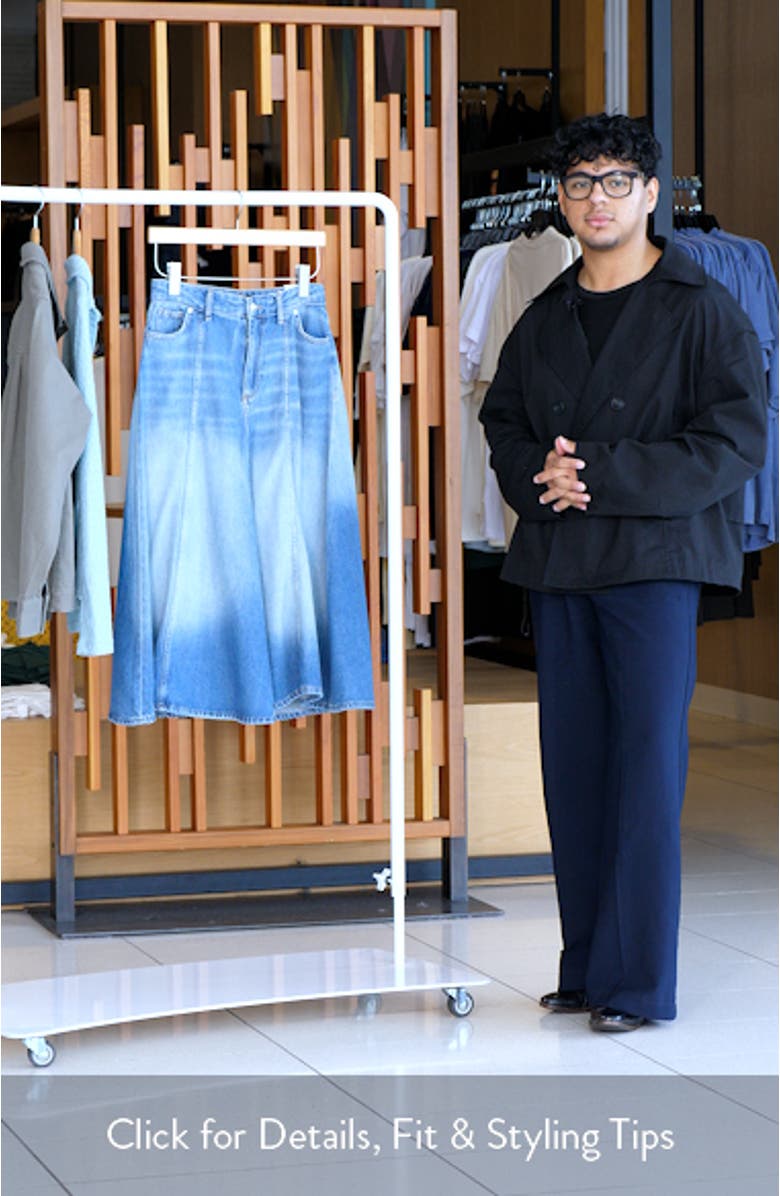 Alice Denim Maxi Skirt, sales video thumbnail