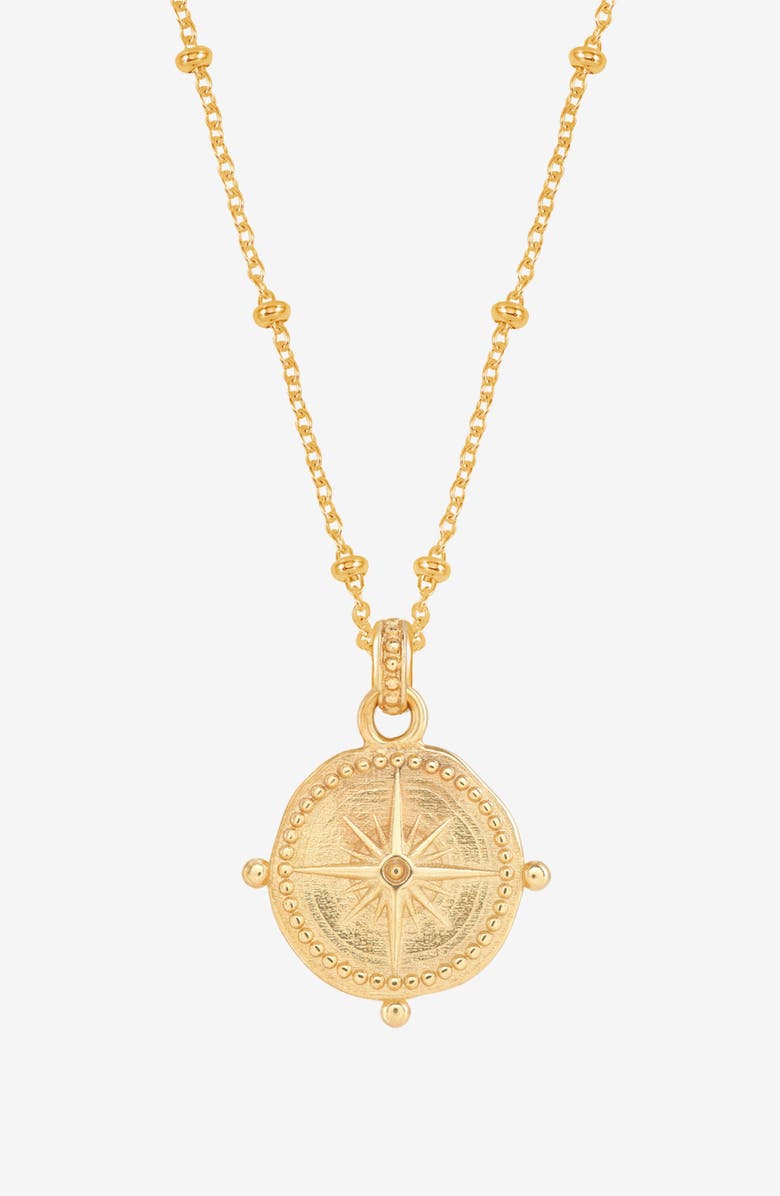 Dower & Hall Small True North Talisman Pendant, Main, color, Yellow Gold Vermeil