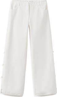 MANGO TEEN Knot Detail Straight Leg Trouser Jeans