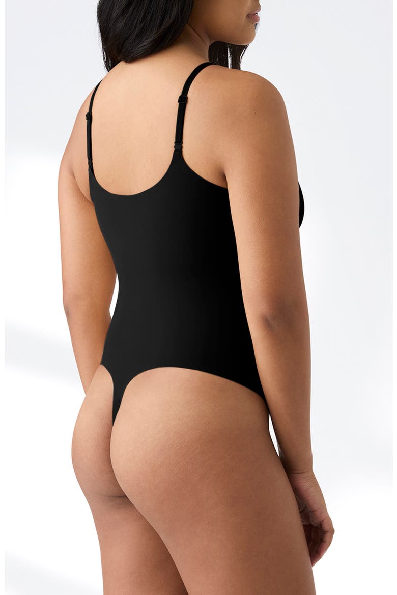 True Body Every Day Smoothing Bodysuit, Alternate, color, BLACK