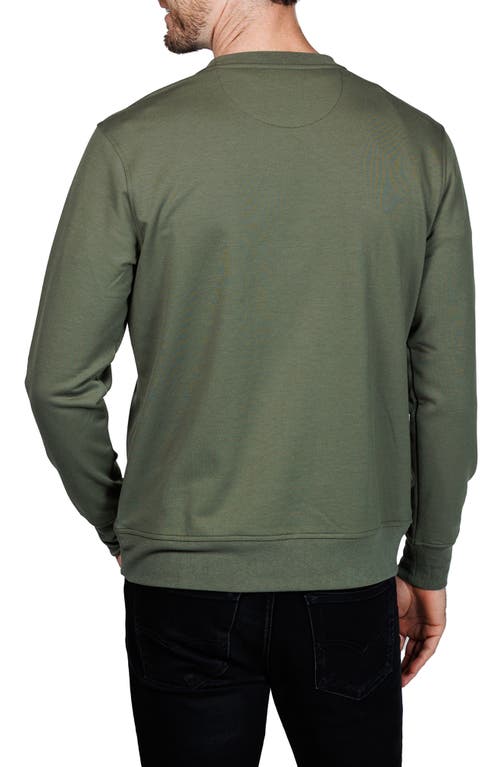 Tailorbyrd Fleece Crewneck Sweater In Black