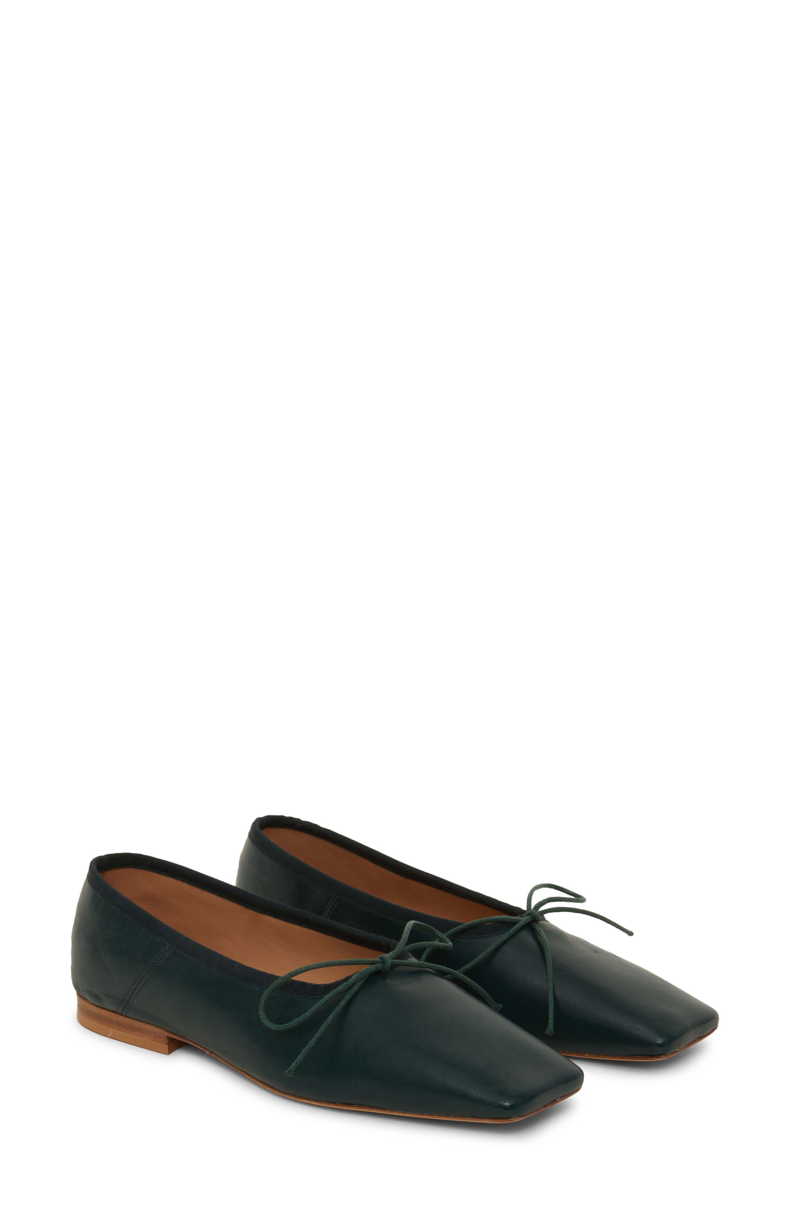 Square Toe Ballerina Flat, Main, color, FORESTA