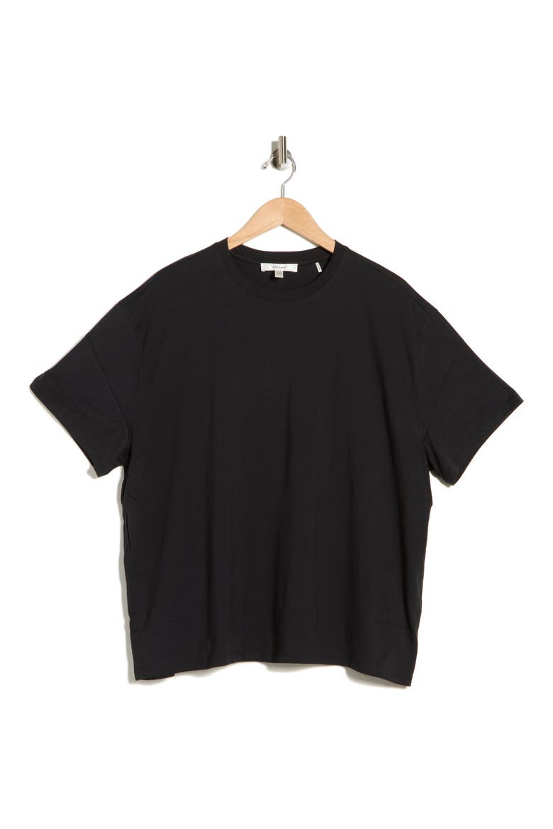 The Plus One Pima Cotton T-Shirt, Alternate, color, BLACK
