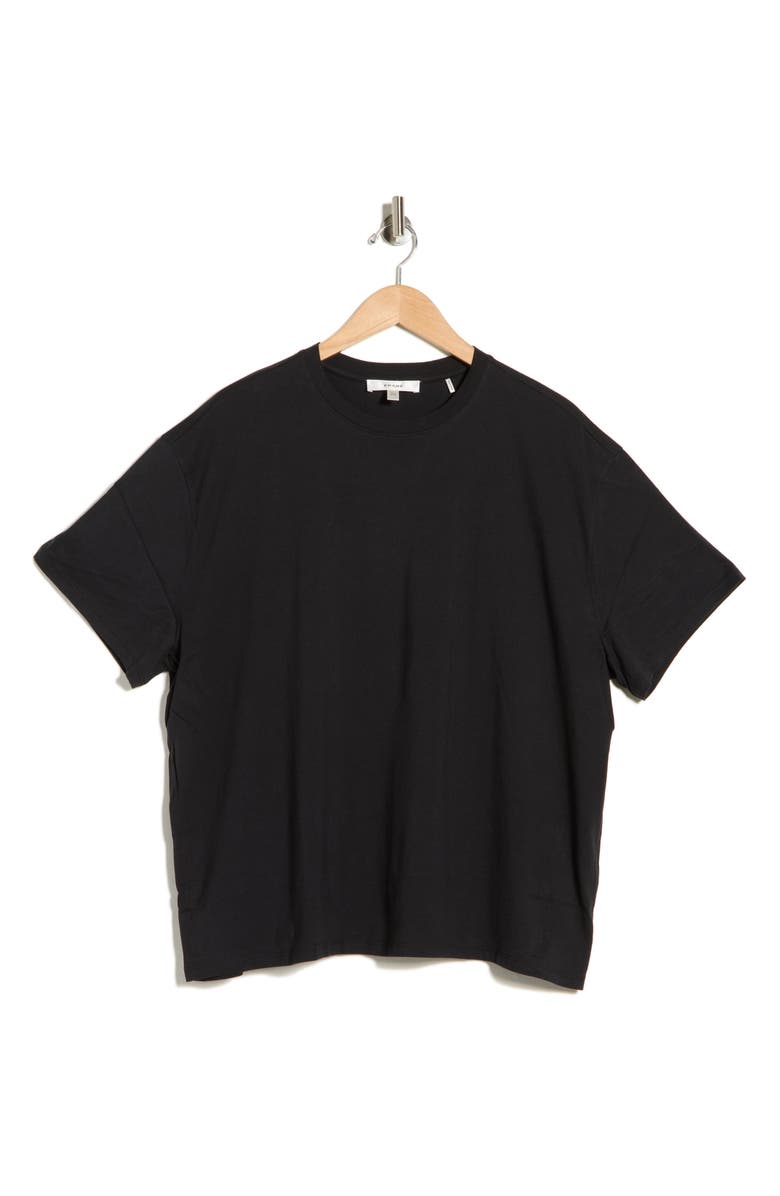 FRAME The Plus One Pima Cotton T-Shirt, Main, color, Black