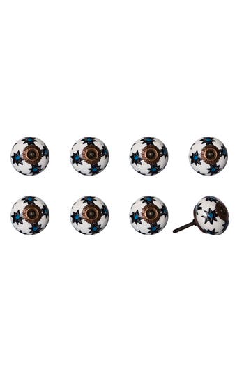 Kinetic 8-pack Knobs In White Multi