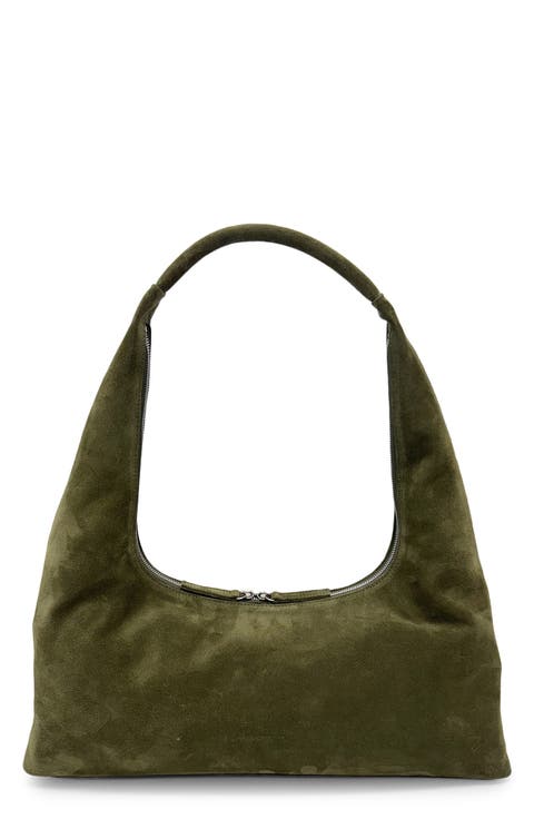 Large Hobo Leather Shoulder Bag