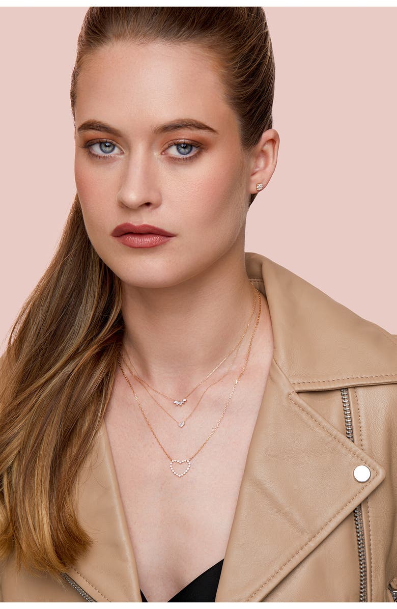 Bony Levy Diamond Pendant Necklace, Alternate, color, 18Kyg 1Ps.08 2Rd.04