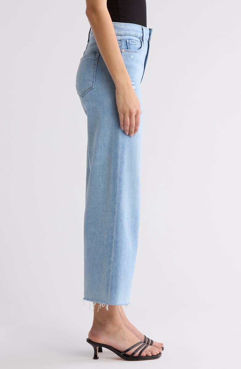 PAIGE Anessa Raw Hem Wide Leg Jeans, Alternate, color, In Tune Distressed